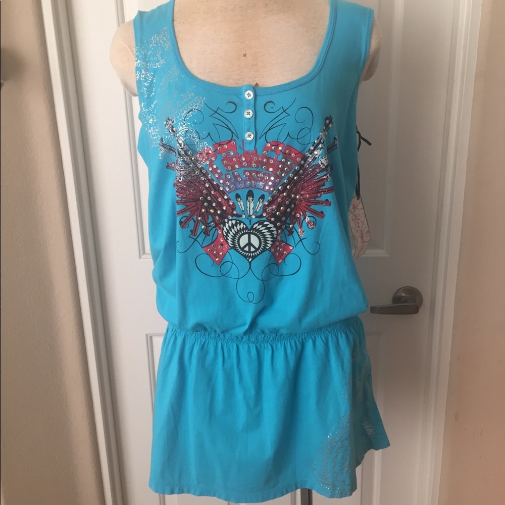 For Love and Liberty Feather and Peace Tunic